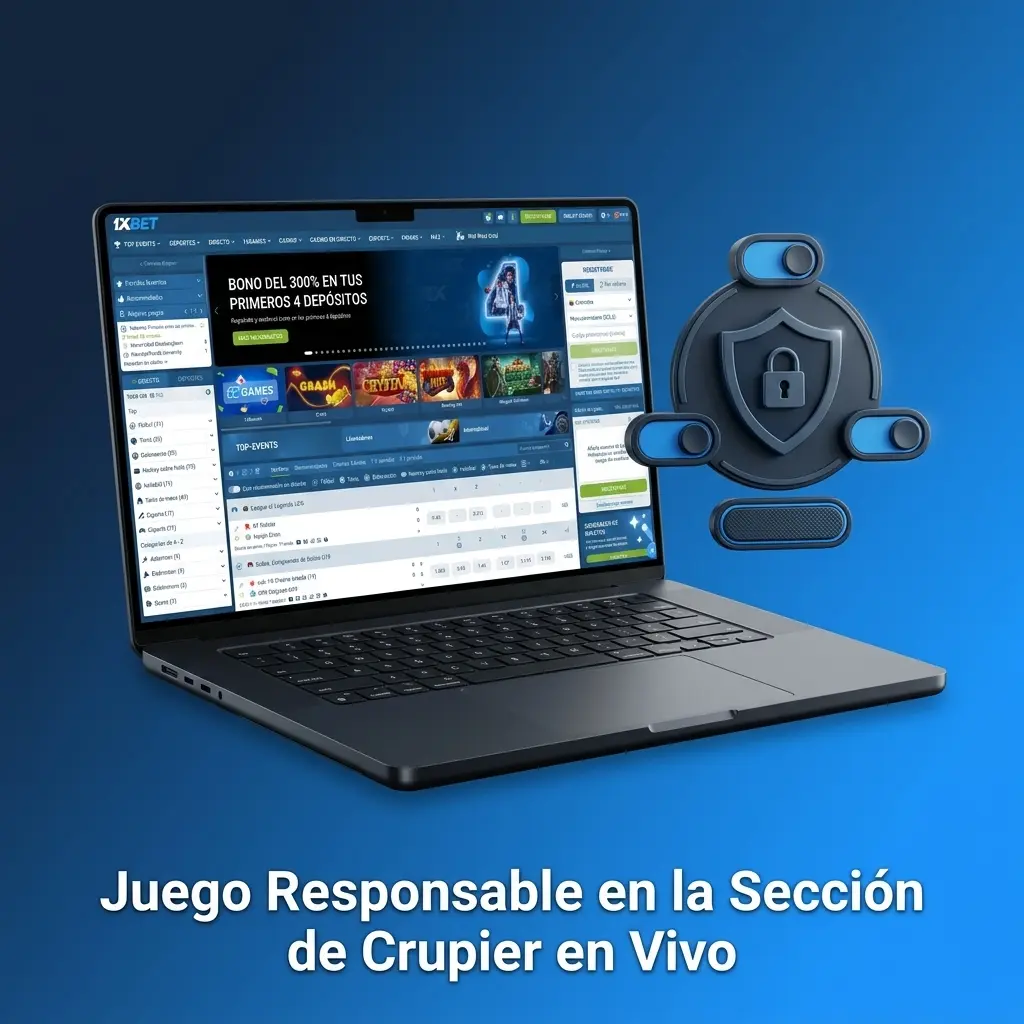 Juego responsable en crupier en vivo de 1xbet: límites de apuesta, control de tiempo y autoexclusión desde la cuenta.