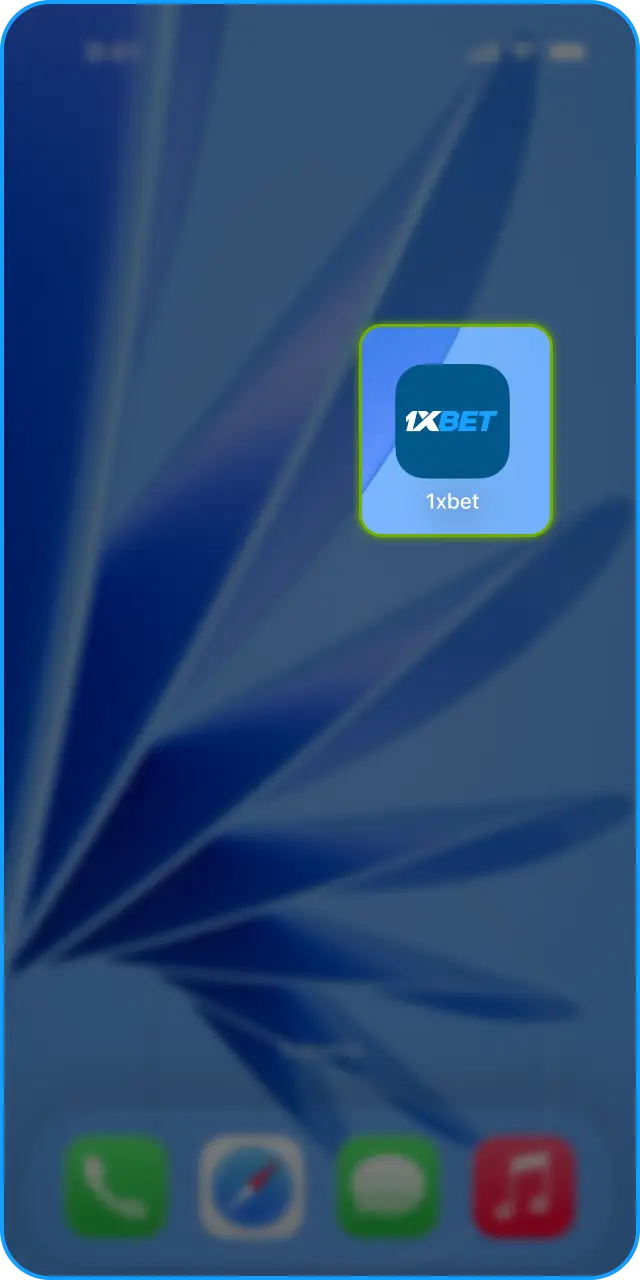 Abre la App de 1xbet en iOS y explora todas sus funciones.