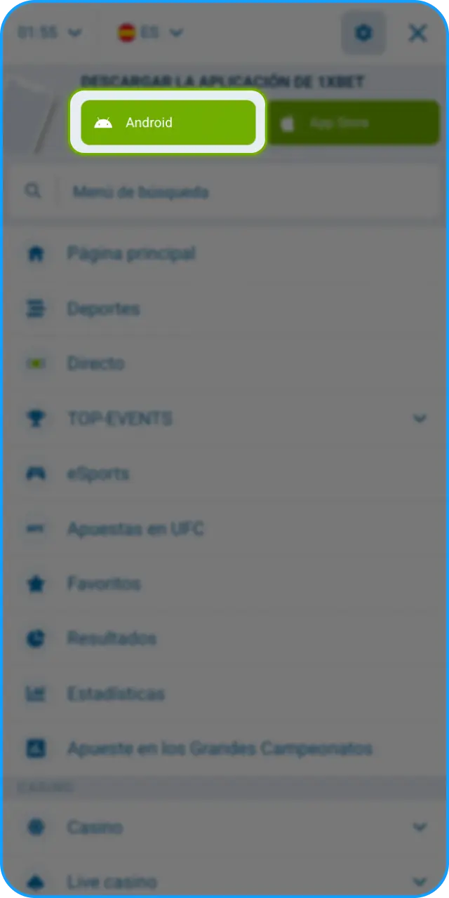 Accede a la descarga de la App de 1xbet y consigue la versión oficial.